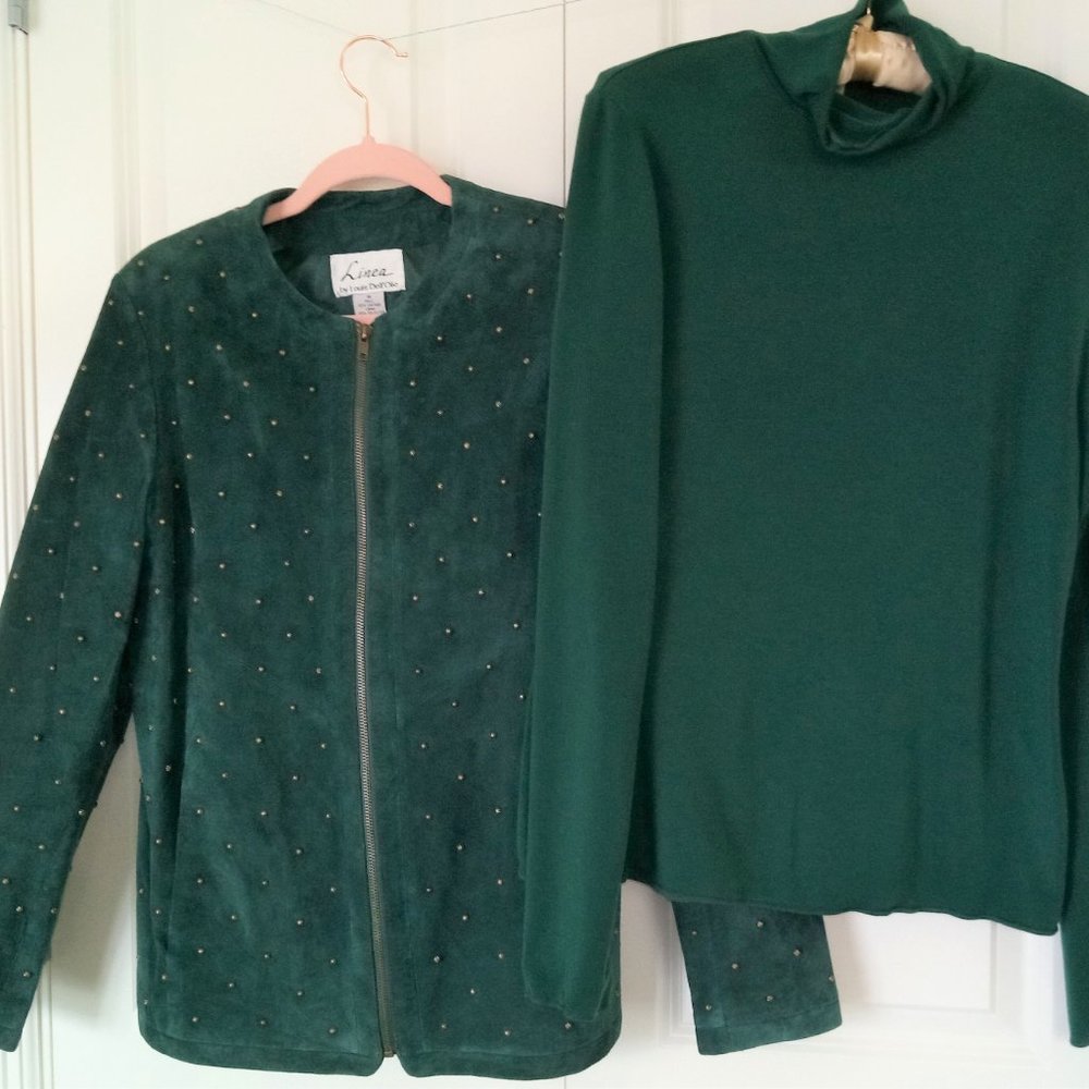 DESIGNER SUEDE LEATHER jacket $49